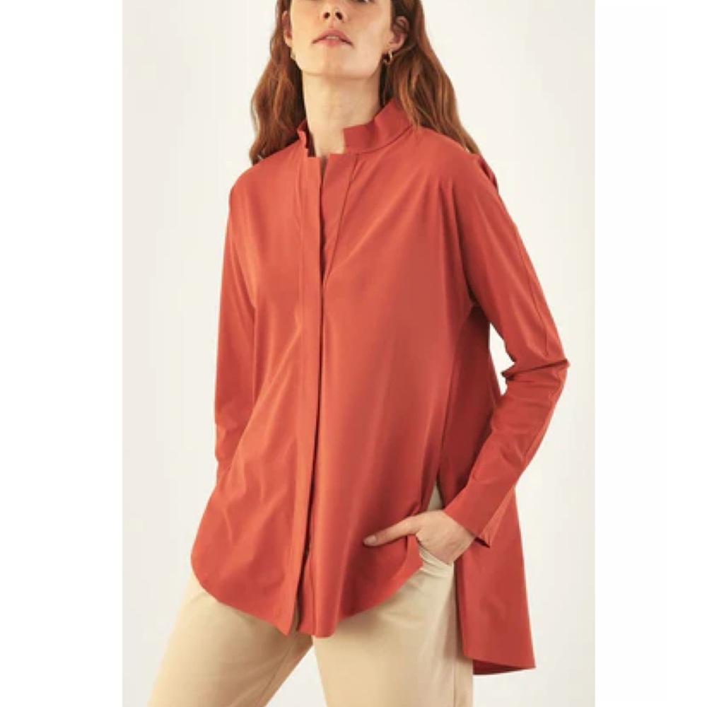 ADAY Something Borrowed Top Capsule Wardrobe Rust… - image 1